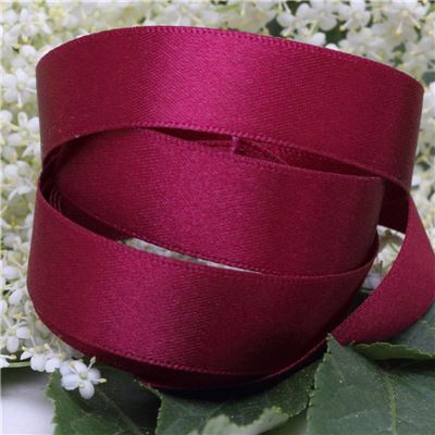 15mm Satin Ribbon - Wine